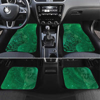 New Zealand Matariki Car Mats Maori Manaia Galaxy Silver Fern Green Color LT22 Set 4pcs Green - Polynesian Pride