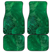 New Zealand Matariki Car Mats Maori Manaia Galaxy Silver Fern Green Color LT22 - Polynesian Pride