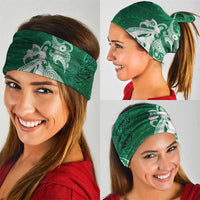 New Zealand Matariki Neck Gaiter Maori Manaia Galaxy Silver Fern Green Color LT22 - Polynesian Pride
