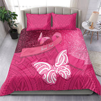 New Zealand Breast Cancer Awareness Bedding Set Pink Ribbon Butterfly Maori Pattern LT22 - Polynesian Pride