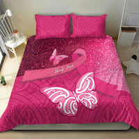 New Zealand Breast Cancer Awareness Bedding Set Pink Ribbon Butterfly Maori Pattern LT22 - Polynesian Pride
