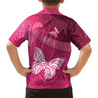New Zealand Breast Cancer Awareness Hawaiian Shirt Pink Ribbon Butterfly Maori Pattern LT22 - Polynesian Pride