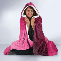 New Zealand Breast Cancer Awareness Hooded Blanket Pink Ribbon Butterfly Maori Pattern LT22 - Polynesian Pride