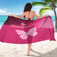 New Zealand Breast Cancer Awareness Sarong Pink Ribbon Butterfly Maori Pattern