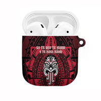 New Zealand Maori Language Week AirPods Case Te Wiki O Te Reo Maori Hei Tiki LT22 Red - Polynesian Pride