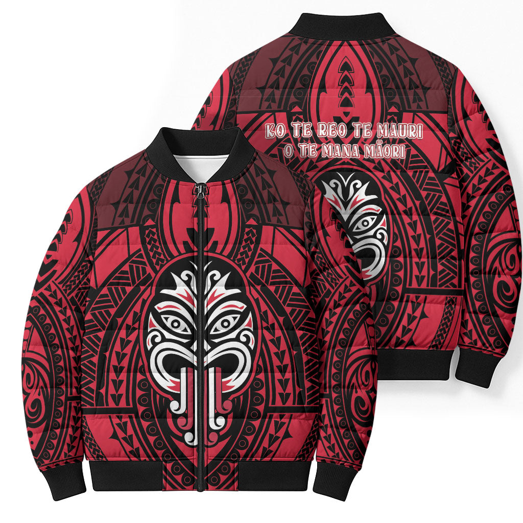 New Zealand Maori Language Week Bomber Puffer Jacket Te Wiki O Te Reo Maori Hei Tiki LT22 - Polynesian Pride