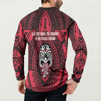 New Zealand Maori Language Week Button Sweatshirt Te Wiki O Te Reo Maori Hei Tiki LT22 - Polynesian Pride