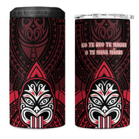 New Zealand Maori Language Week 4 in 1 Can Cooler Tumbler Te Wiki O Te Reo Maori Hei Tiki LT22 One Size: 16 oz Red - Polynesian Pride