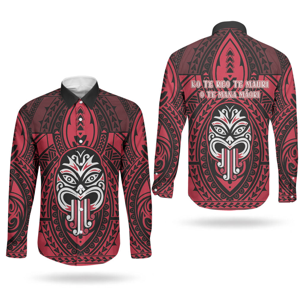 New Zealand Maori Language Week Couples Matching Summer Maxi Dress and Long Sleeve Button Shirt Te Wiki O Te Reo Maori Hei Tiki LT22 - Polynesian Pride
