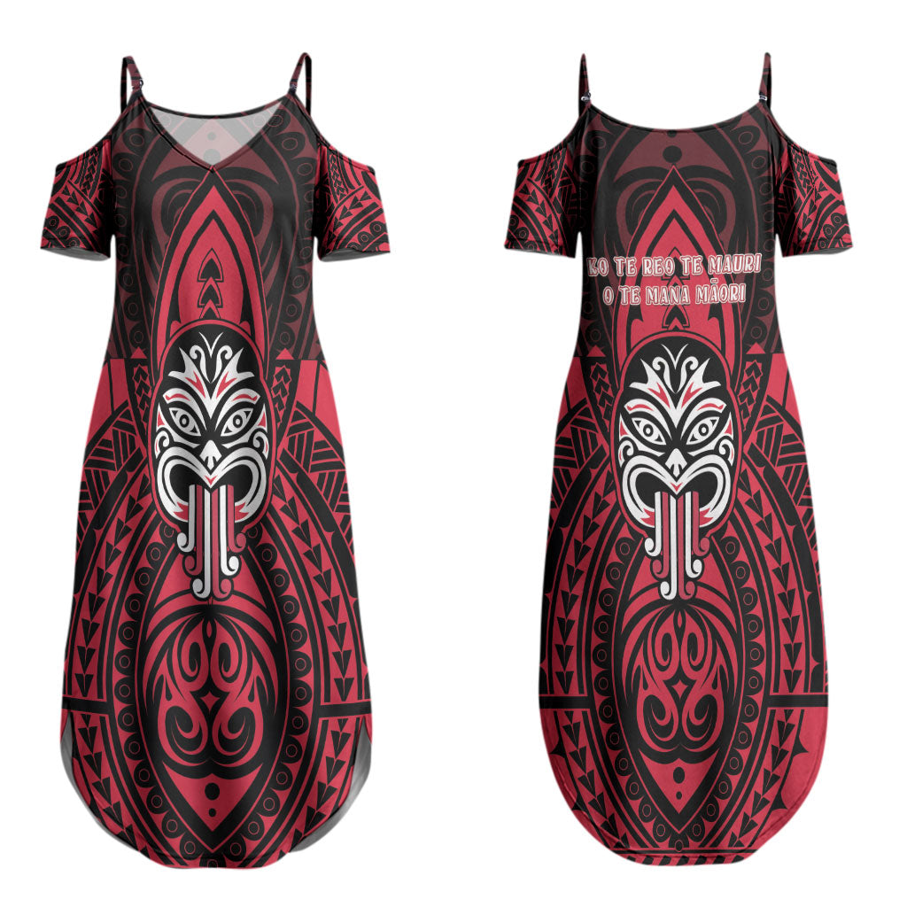 New Zealand Maori Language Week Couples Matching Summer Maxi Dress and Long Sleeve Button Shirt Te Wiki O Te Reo Maori Hei Tiki LT22 - Polynesian Pride