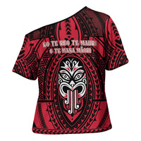 New Zealand Maori Language Week Cross Shoulder Shirt Te Wiki O Te Reo Maori Hei Tiki LT22 - Polynesian Pride