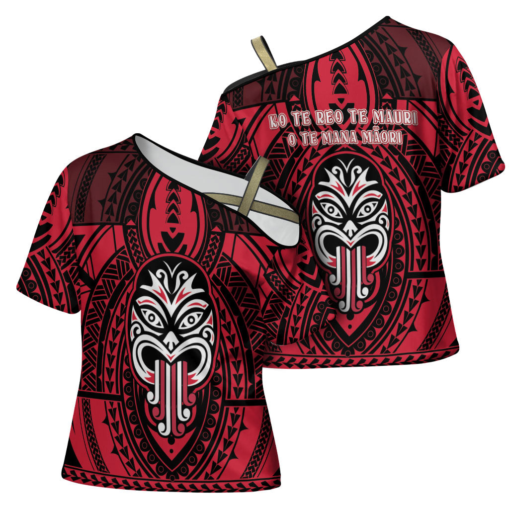 New Zealand Maori Language Week Cross Shoulder Shirt Te Wiki O Te Reo Maori Hei Tiki LT22 - Polynesian Pride