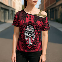 New Zealand Maori Language Week Cross Shoulder Shirt Te Wiki O Te Reo Maori Hei Tiki LT22 - Polynesian Pride