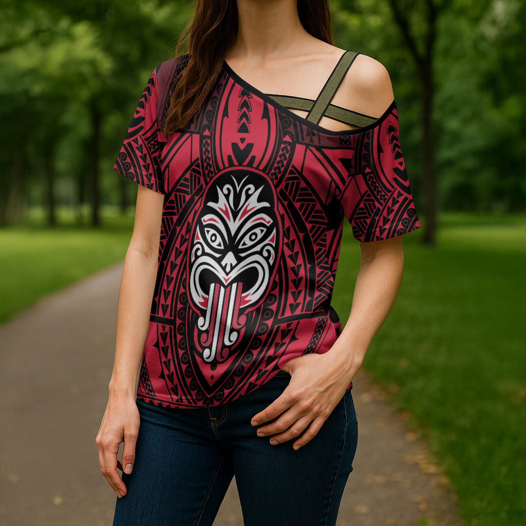 New Zealand Maori Language Week Cross Shoulder Shirt Te Wiki O Te Reo Maori Hei Tiki LT22 - Polynesian Pride