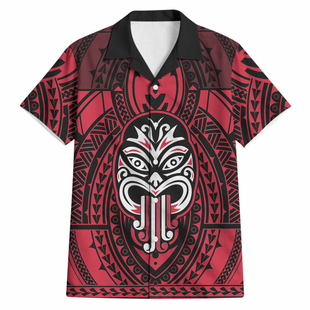 New Zealand Maori Language Week Hawaiian Shirt Te Wiki O Te Reo Maori Hei Tiki LT22 Red - Polynesian Pride