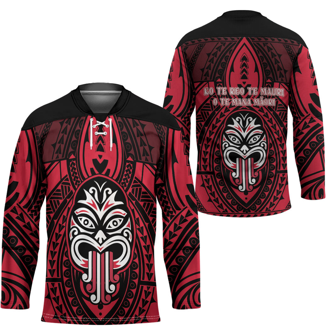 New Zealand Maori Language Week Hockey Jersey Te Wiki O Te Reo Maori Hei Tiki LT22 - Polynesian Pride