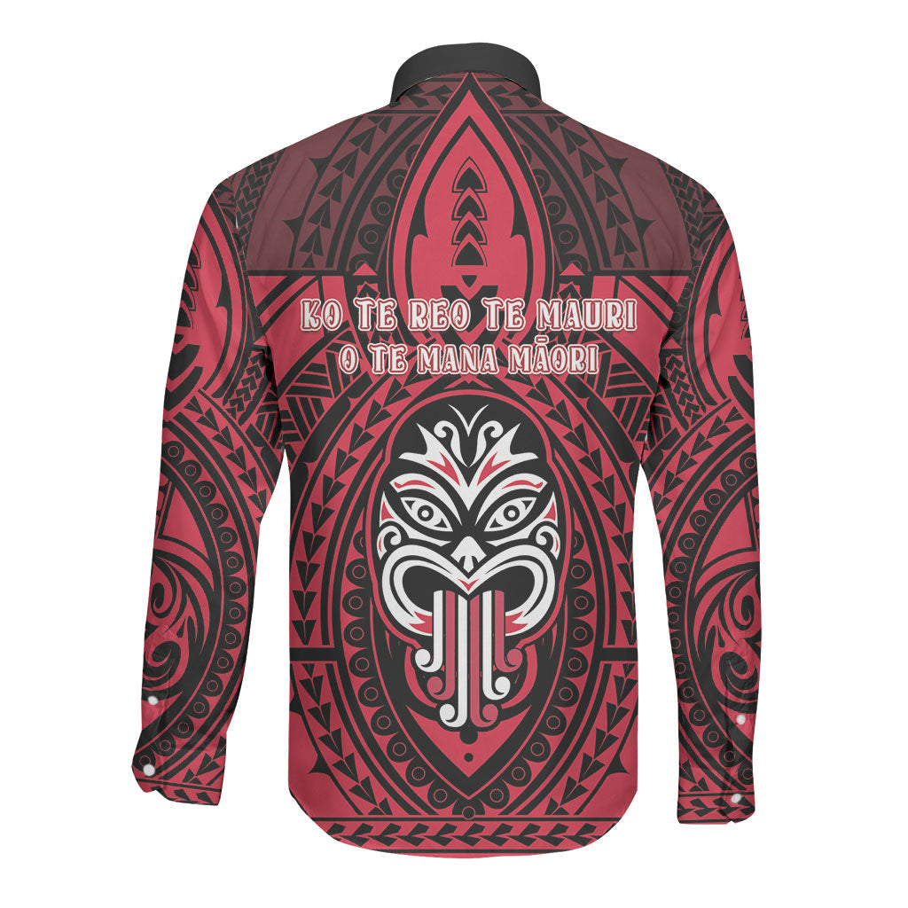New Zealand Maori Language Week Long Sleeve Button Shirt Te Wiki O Te Reo Maori Hei Tiki LT22 - Polynesian Pride