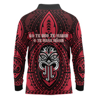 New Zealand Maori Language Week Long Sleeve Polo Shirt Te Wiki O Te Reo Maori Hei Tiki LT22 - Polynesian Pride