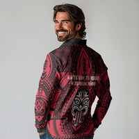 New Zealand Maori Language Week Long Sleeve Polo Shirt Te Wiki O Te Reo Maori Hei Tiki LT22 - Polynesian Pride
