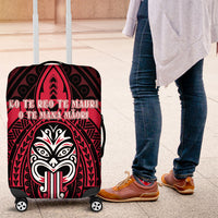 New Zealand Maori Language Week Luggage Cover Te Wiki O Te Reo Maori Hei Tiki LT22 Red - Polynesian Pride
