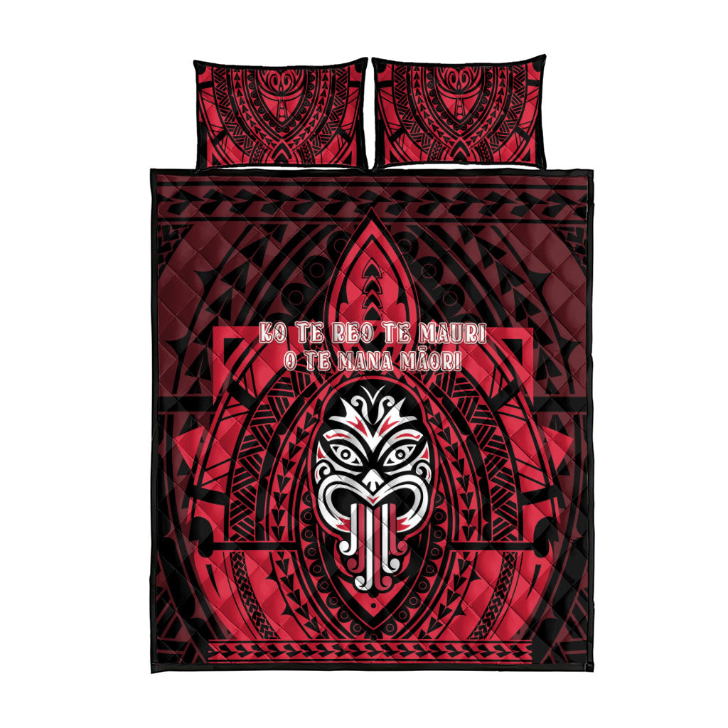 New Zealand Maori Language Week Quilt Bed Set Te Wiki O Te Reo Maori Hei Tiki LT22 - Polynesian Pride