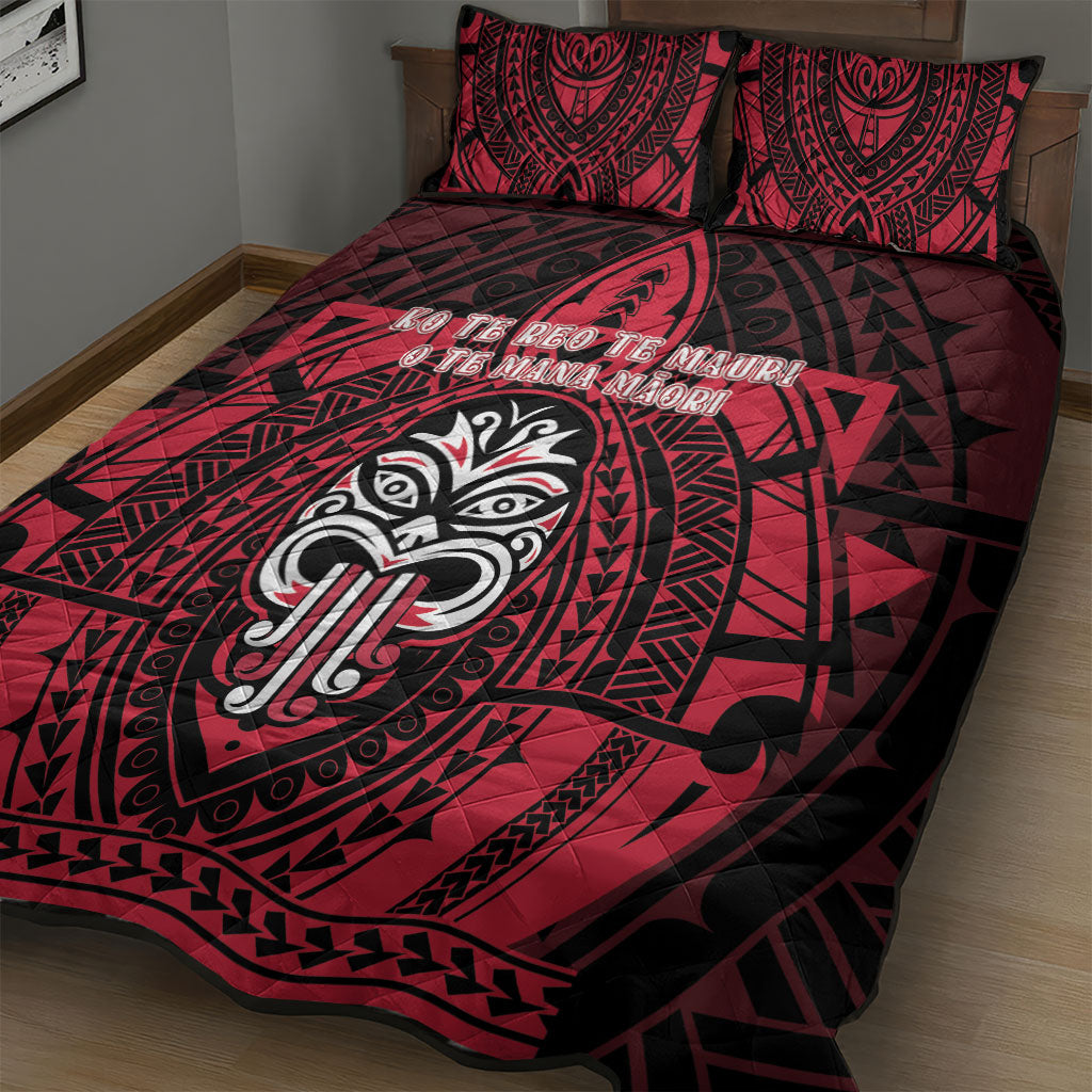 New Zealand Maori Language Week Quilt Bed Set Te Wiki O Te Reo Maori Hei Tiki LT22 - Polynesian Pride