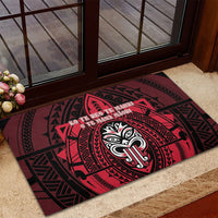 New Zealand Maori Language Week Rubber Doormat Te Wiki O Te Reo Maori Hei Tiki LT22 - Polynesian Pride