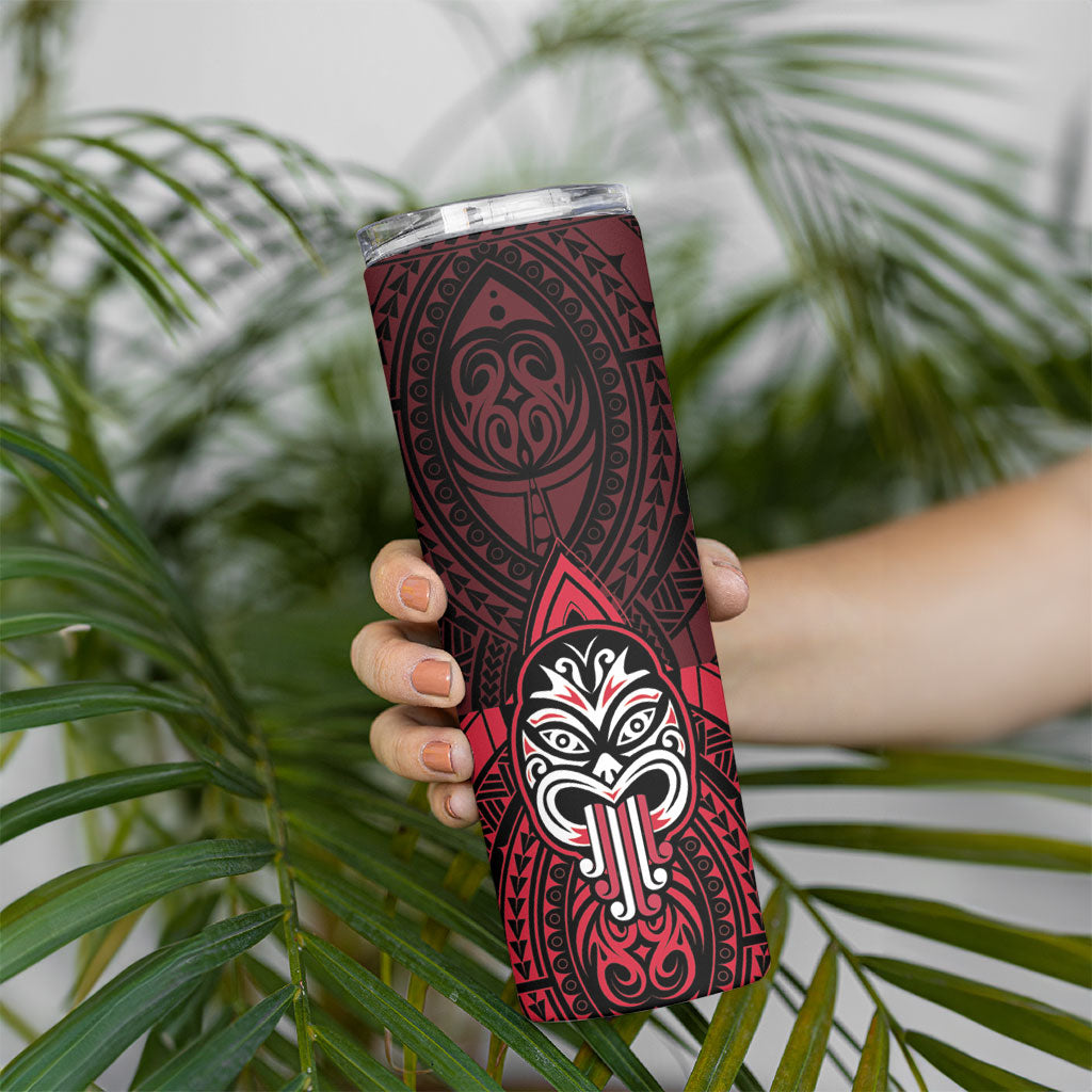 New Zealand Maori Language Week Skinny Tumbler Te Wiki O Te Reo Maori Hei Tiki LT22 - Polynesian Pride
