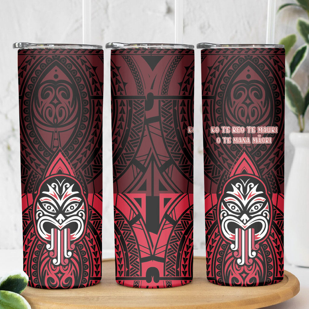 New Zealand Maori Language Week Skinny Tumbler Te Wiki O Te Reo Maori Hei Tiki LT22 - Polynesian Pride