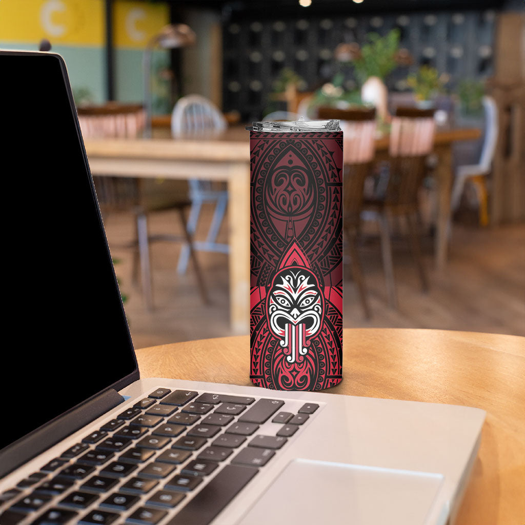 New Zealand Maori Language Week Skinny Tumbler Te Wiki O Te Reo Maori Hei Tiki LT22 - Polynesian Pride