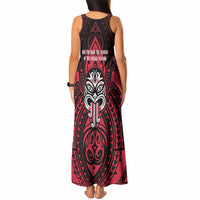 New Zealand Maori Language Week Tank Maxi Dress Te Wiki O Te Reo Maori Hei Tiki LT22 - Polynesian Pride
