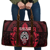 New Zealand Maori Language Week Travel Bag Te Wiki O Te Reo Maori Hei Tiki LT22 Red - Polynesian Pride