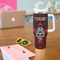 New Zealand Maori Language Week Tumbler With Handle Te Wiki O Te Reo Maori Hei Tiki LT22 - Polynesian Pride