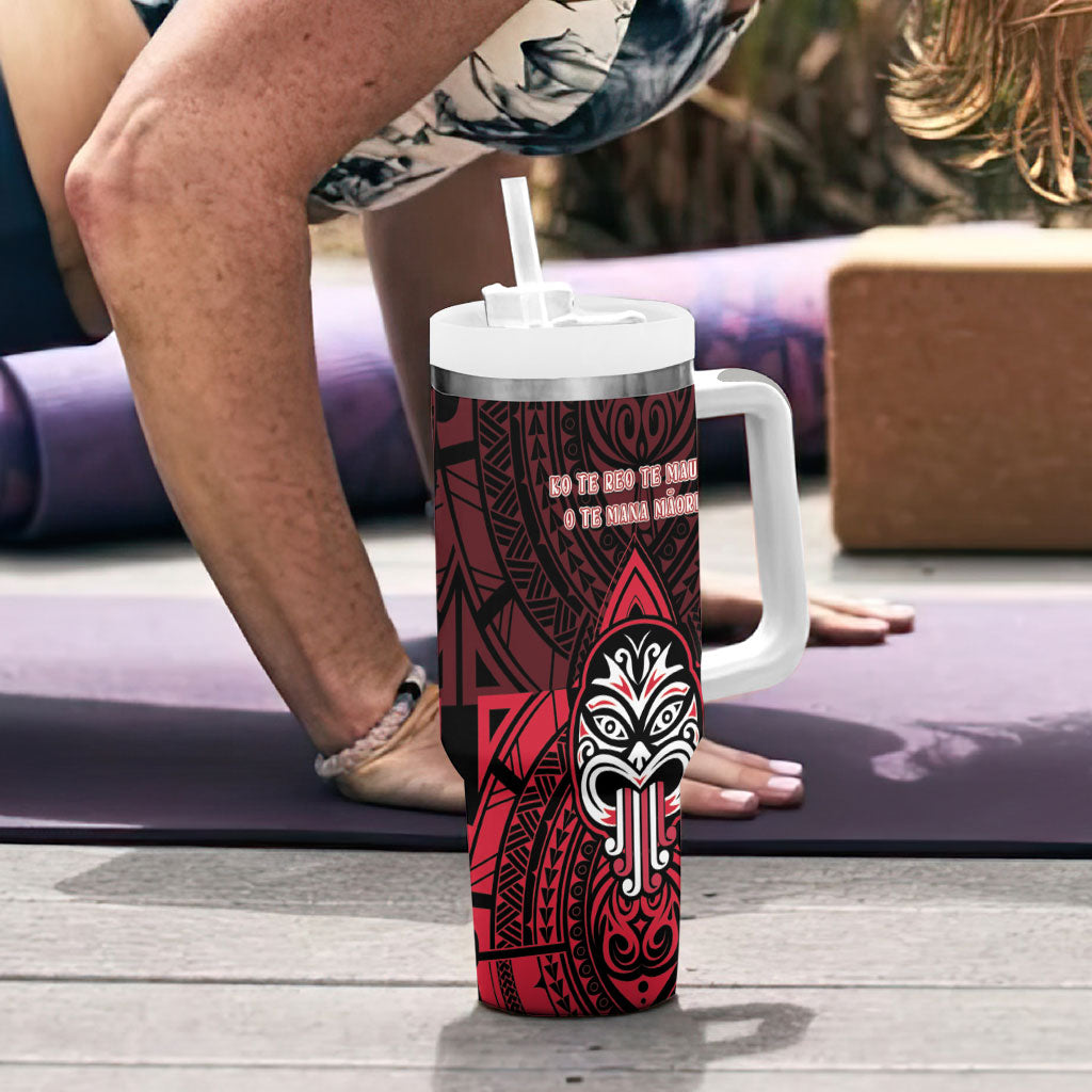New Zealand Maori Language Week Tumbler With Handle Te Wiki O Te Reo Maori Hei Tiki LT22 - Polynesian Pride