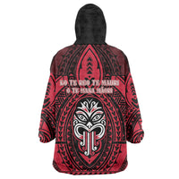 New Zealand Maori Language Week Wearable Blanket Hoodie Te Wiki O Te Reo Maori Hei Tiki LT22 - Polynesian Pride