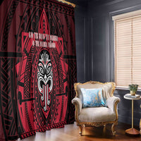 New Zealand Maori Language Week Window Curtain Te Wiki O Te Reo Maori Hei Tiki LT22 - Polynesian Pride