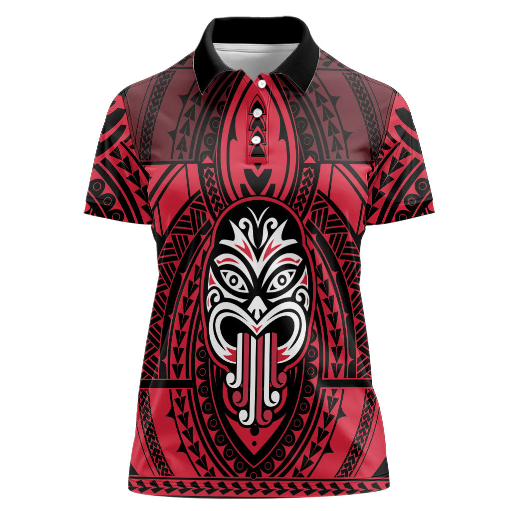 New Zealand Maori Language Week Women Polo Shirt Te Wiki O Te Reo Maori Hei Tiki LT22 Female Red - Polynesian Pride