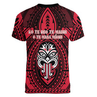 New Zealand Maori Language Week Women V-Neck T-Shirt Te Wiki O Te Reo Maori Hei Tiki LT22 - Polynesian Pride