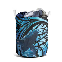 New Zealand Matariki Laundry Basket Maori Humpback Whale Galaxy