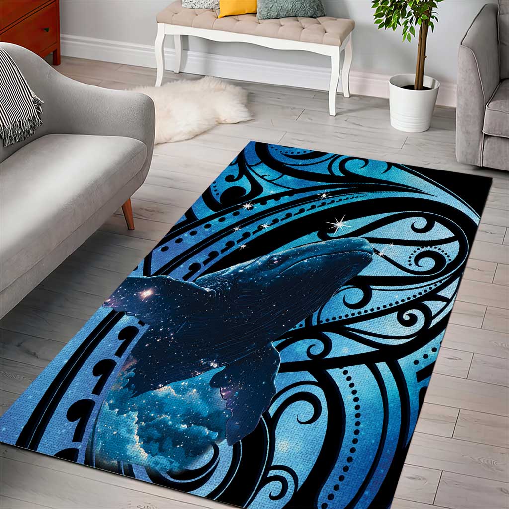 New Zealand Matariki Area Rug Maori Humpback Whale Galaxy LT22 - Polynesian Pride