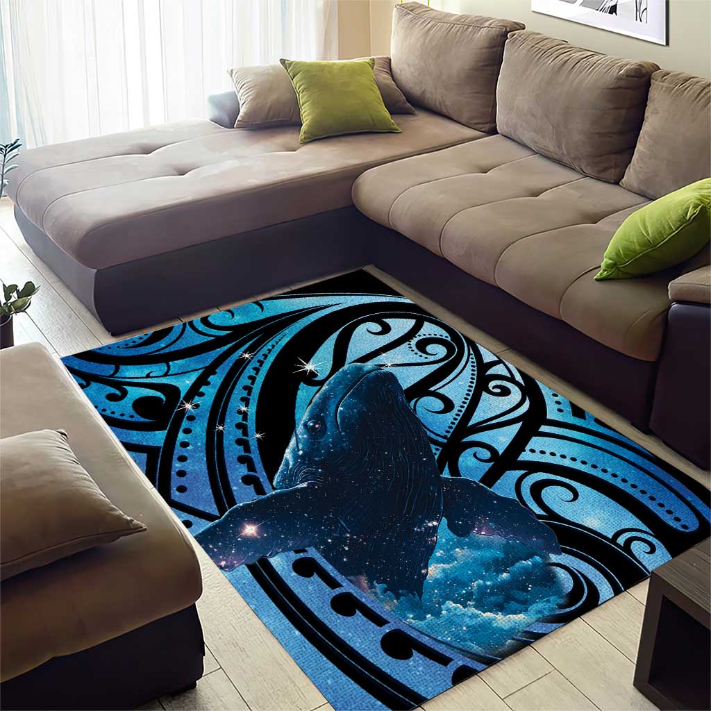 New Zealand Matariki Area Rug Maori Humpback Whale Galaxy LT22 - Polynesian Pride