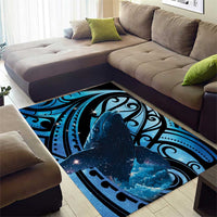 New Zealand Matariki Area Rug Maori Humpback Whale Galaxy LT22 - Polynesian Pride