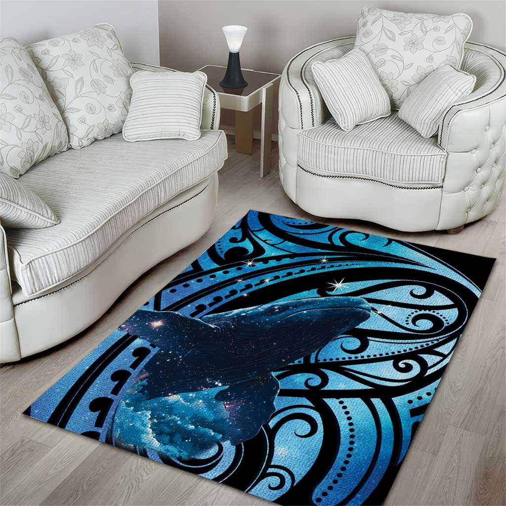 New Zealand Matariki Area Rug Maori Humpback Whale Galaxy LT22 - Polynesian Pride