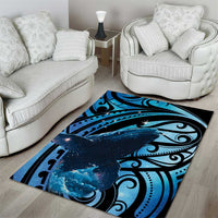 New Zealand Matariki Area Rug Maori Humpback Whale Galaxy LT22 - Polynesian Pride