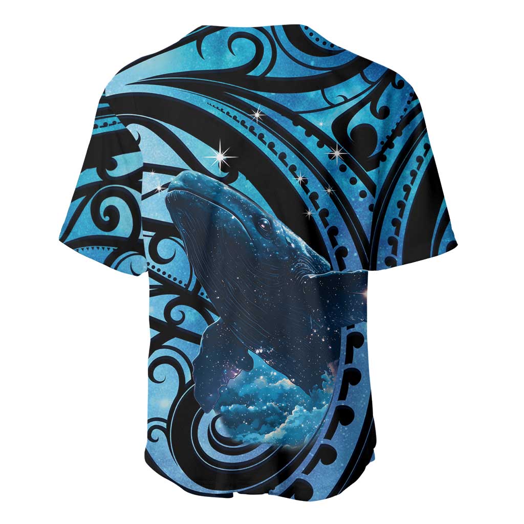 New Zealand Matariki Baseball Jersey Maori Humpback Whale Galaxy