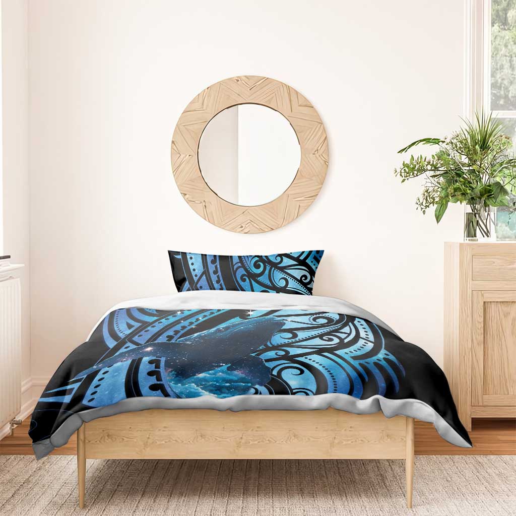 New Zealand Matariki Bedding Set Maori Humpback Whale Galaxy LT22 - Polynesian Pride