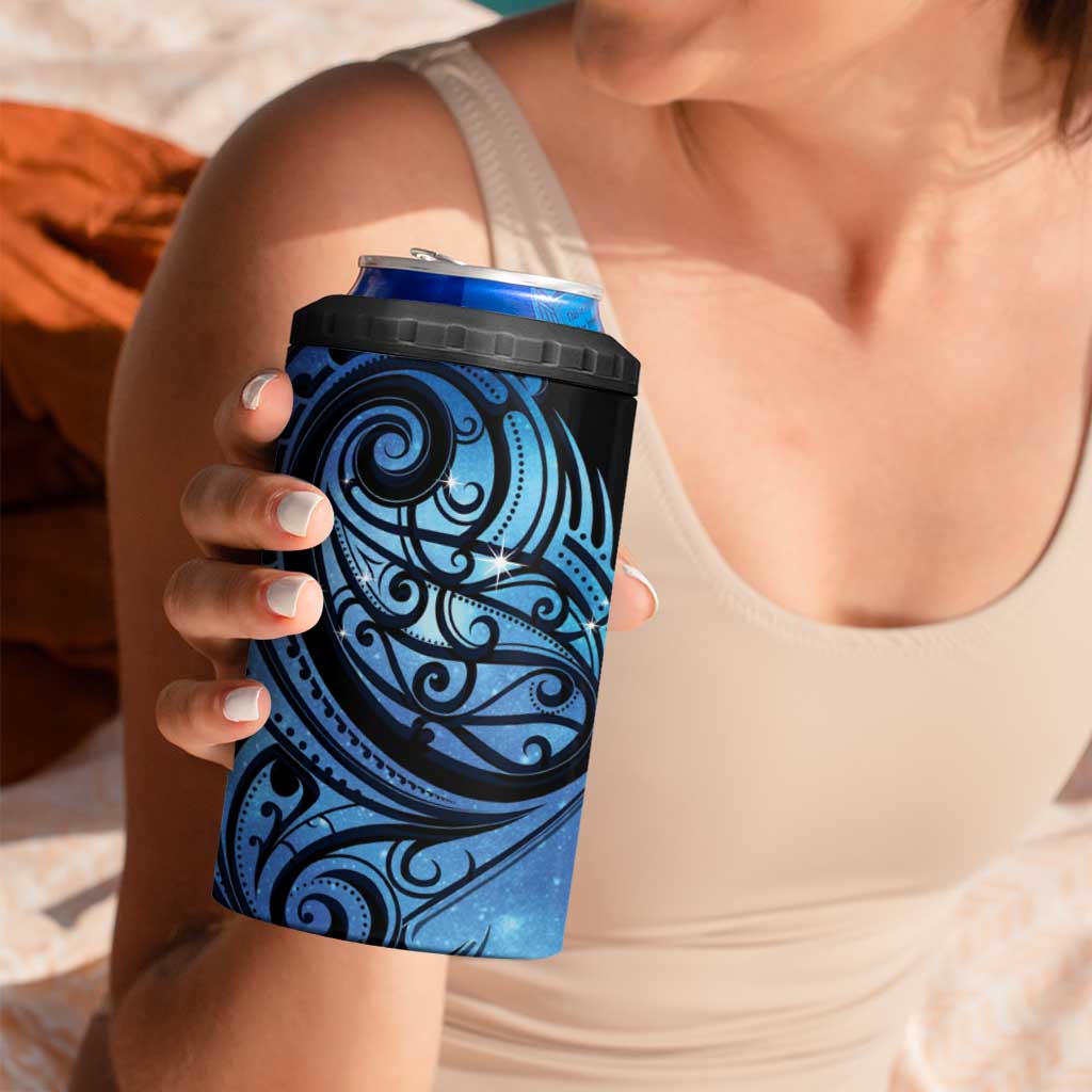 New Zealand Matariki 4 in 1 Can Cooler Tumbler Maori Humpback Whale Galaxy LT22 - Polynesian Pride