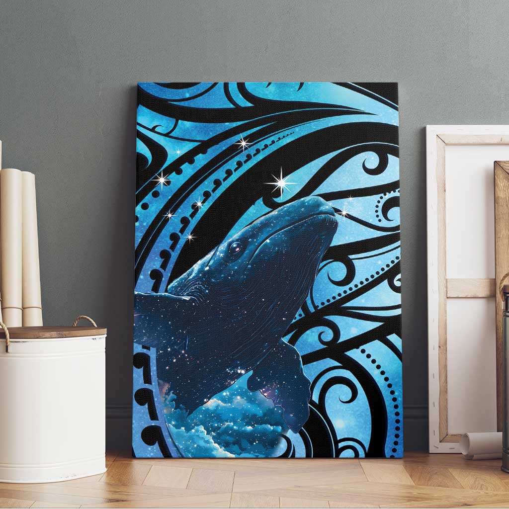 New Zealand Matariki Canvas Wall Art Maori Humpback Whale Galaxy