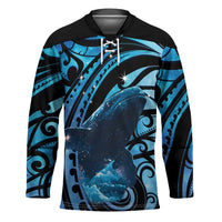 New Zealand Matariki Hockey Jersey Maori Humpback Whale Galaxy