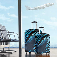 New Zealand Matariki Luggage Cover Maori Humpback Whale Galaxy